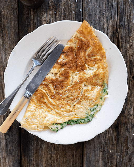 Stonegate Estate | Organic eggs | Cheddar herb omelette | Recipes