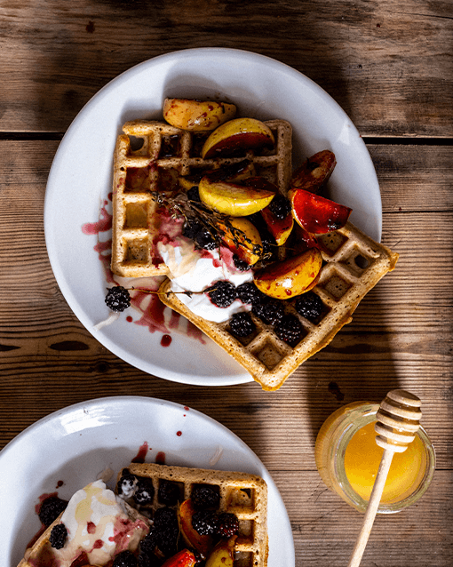 Stonegate Estate | Organic eggs | Spelt waffles | Brunch recipes