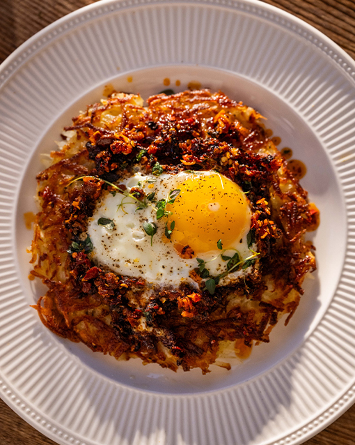 Chilli Fried Eggs and Potato Cakes | Stonegate Estate Eggs