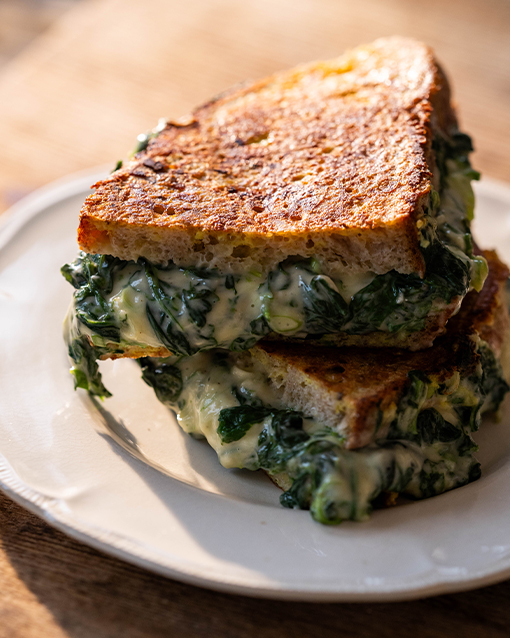 Spinach and Cheddar Eggy Bread Toastie | Stonegate Estate