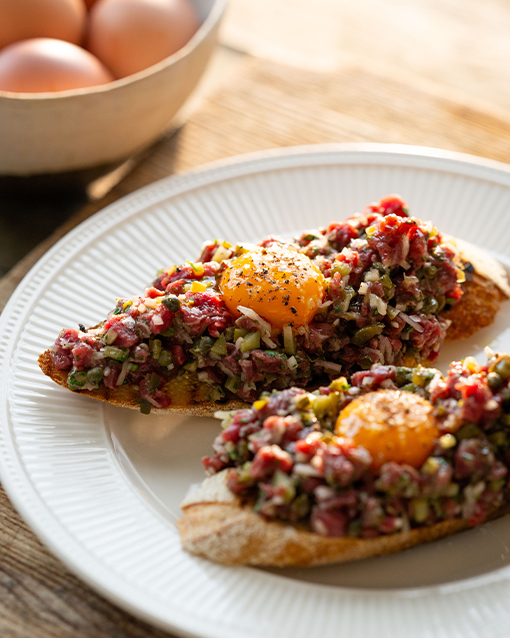 Gill Meller's Steak Tartare | Stonegate Estate Eggs